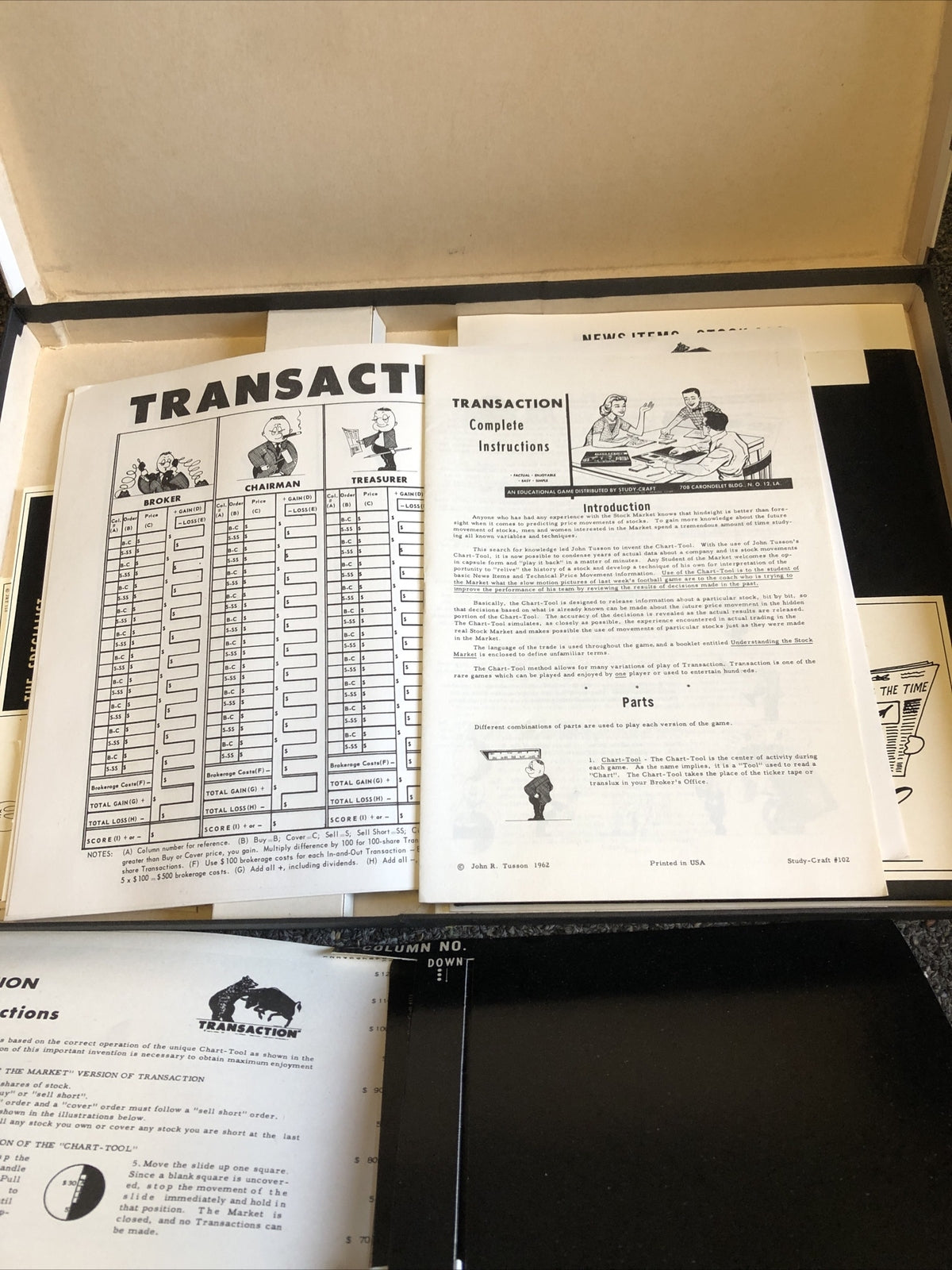 Transaction The Authentic Stock Market Game Rare2