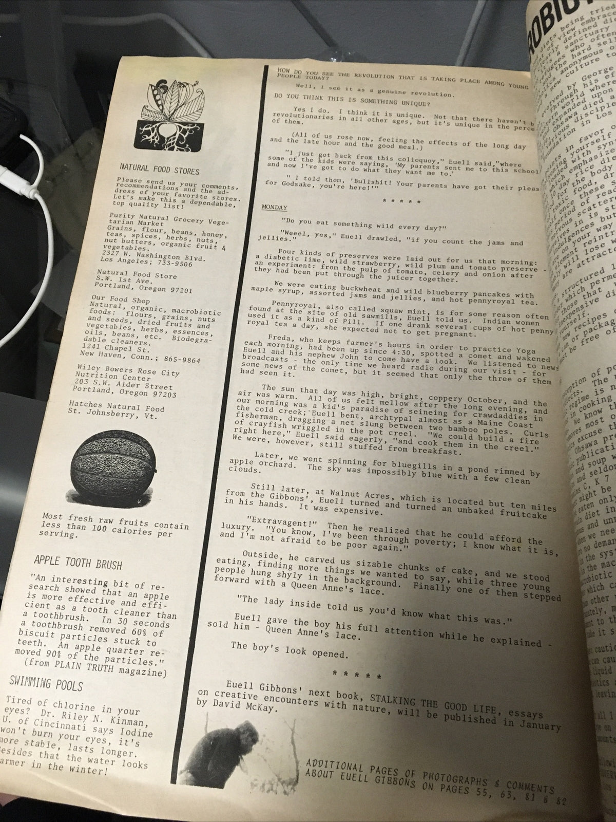 Rare 1971 NATURAL LIFE STYLES #1 Guide to Organic Living Euell Gibbons Yoko Ono4