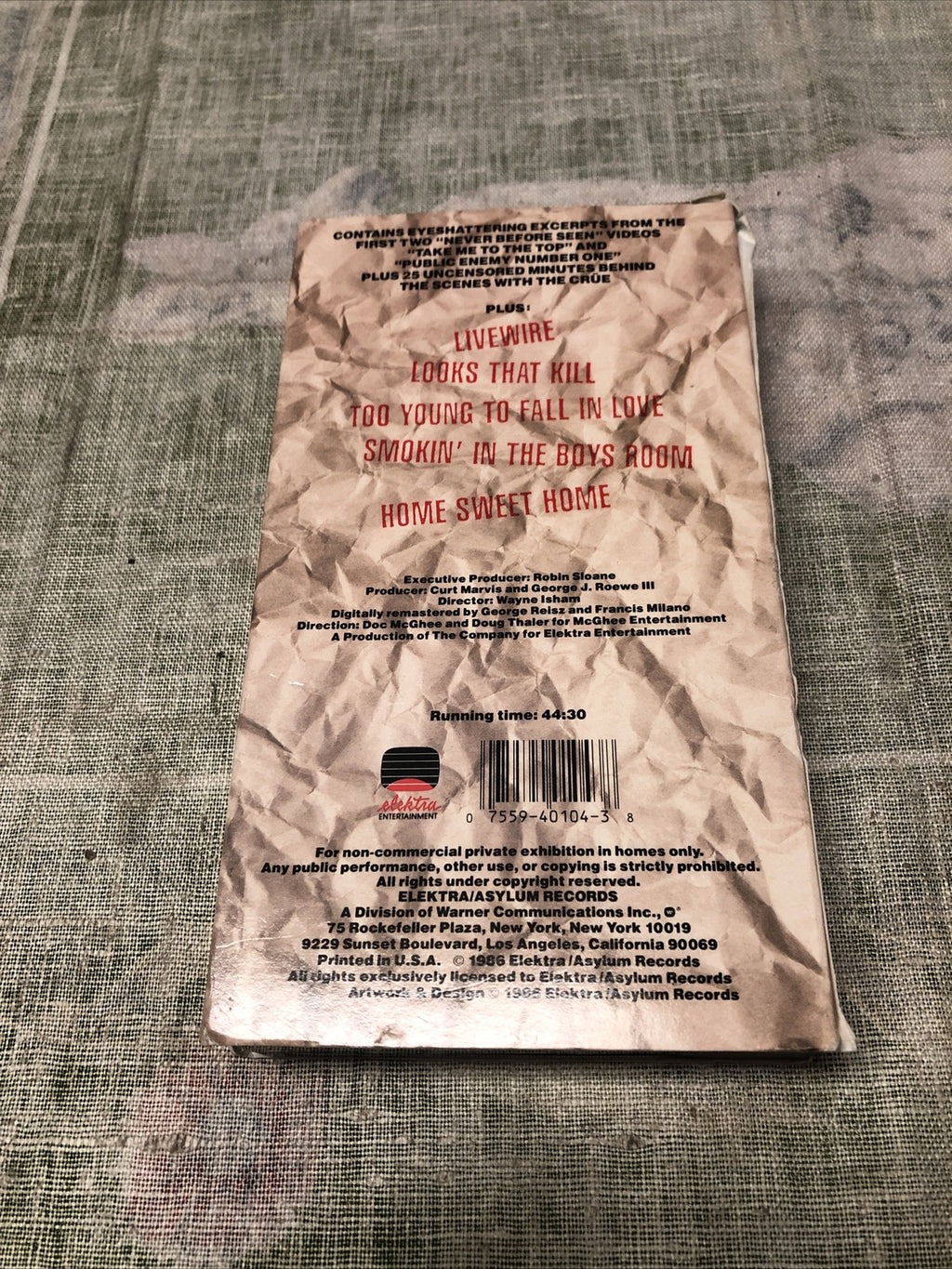 Motley Crue - Uncensored (VHS, 1986)1