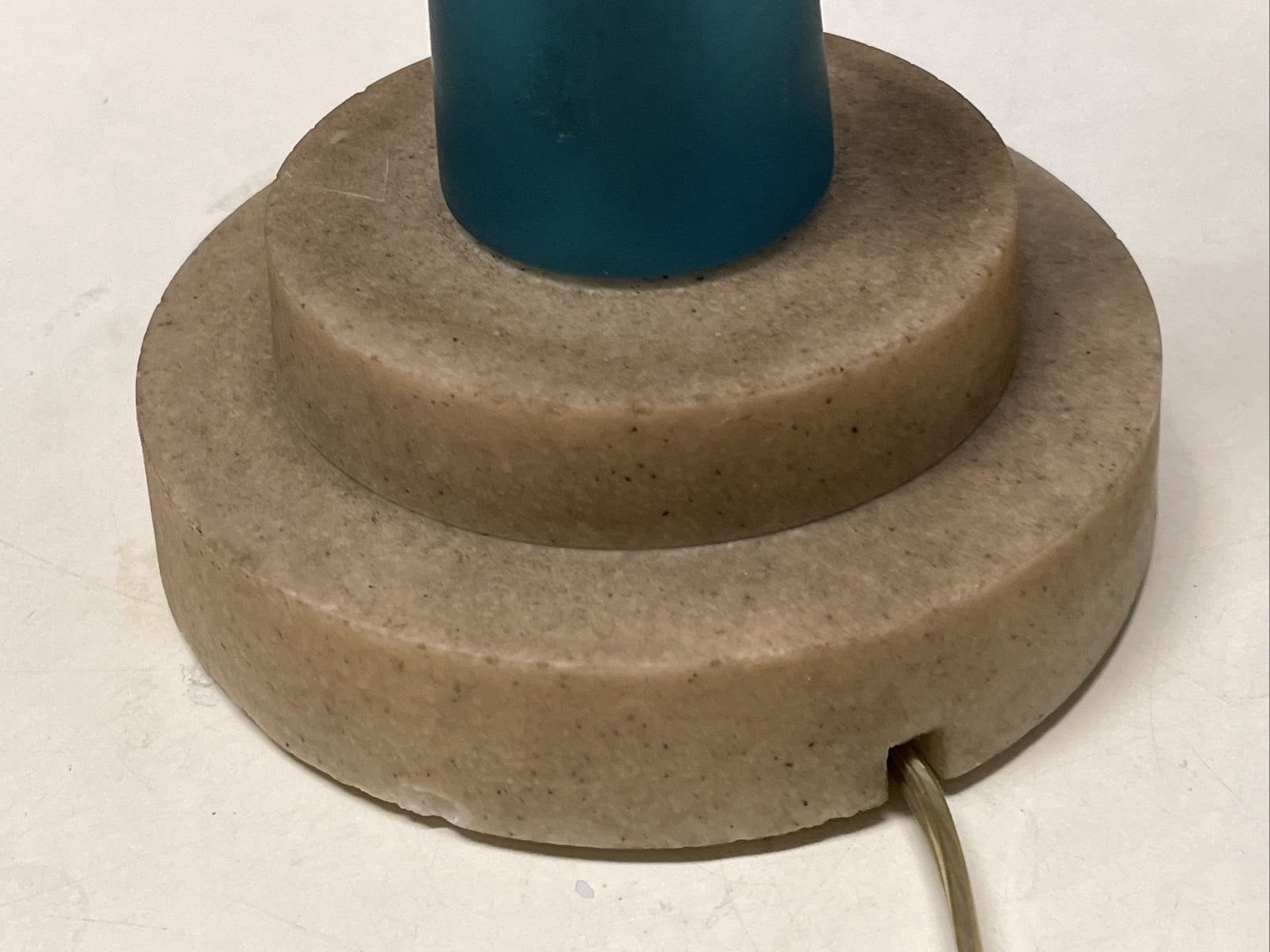 True Vtg MCM Atomic Chrome Blue Celluloid Skyscraper Lamp 3 Bulb Articulated6