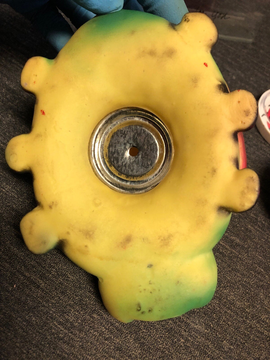 Vintage 1940’s the Squeeze Toy Ladybug Fully Function Metal Whistle1