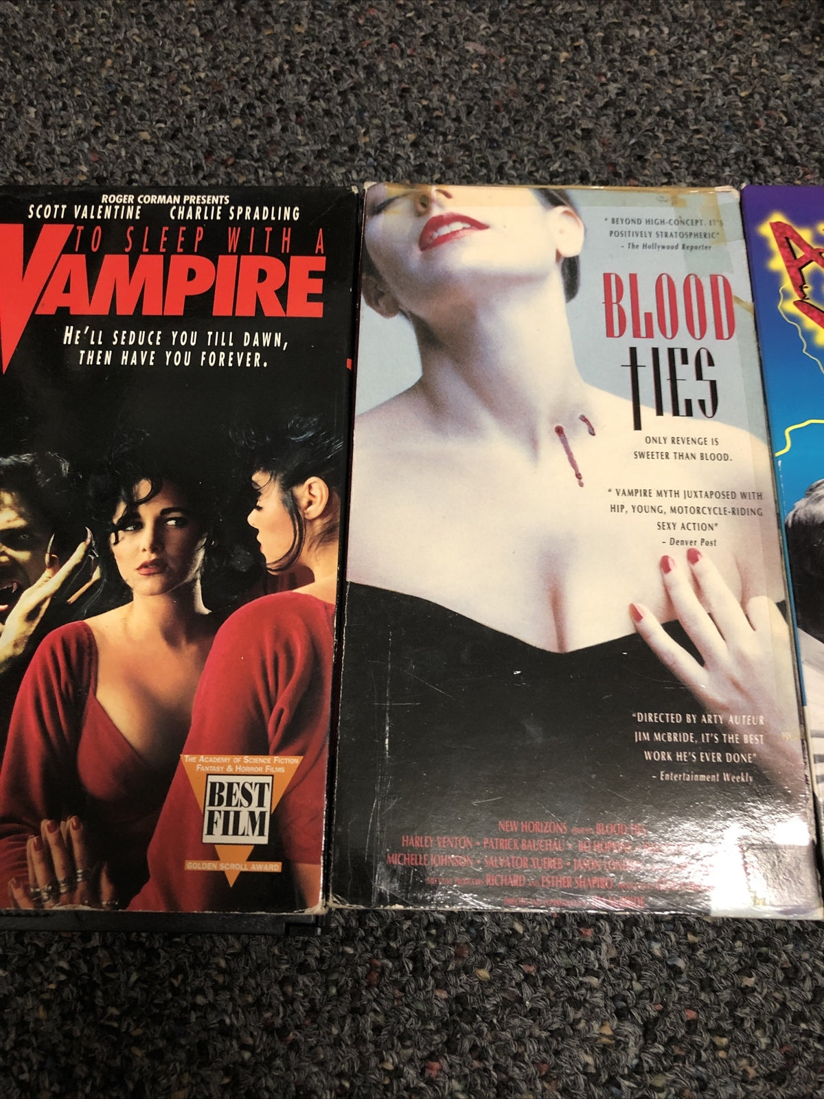 Lot Of 4 Horror VHS Tapes Gore Slasher Vampire1