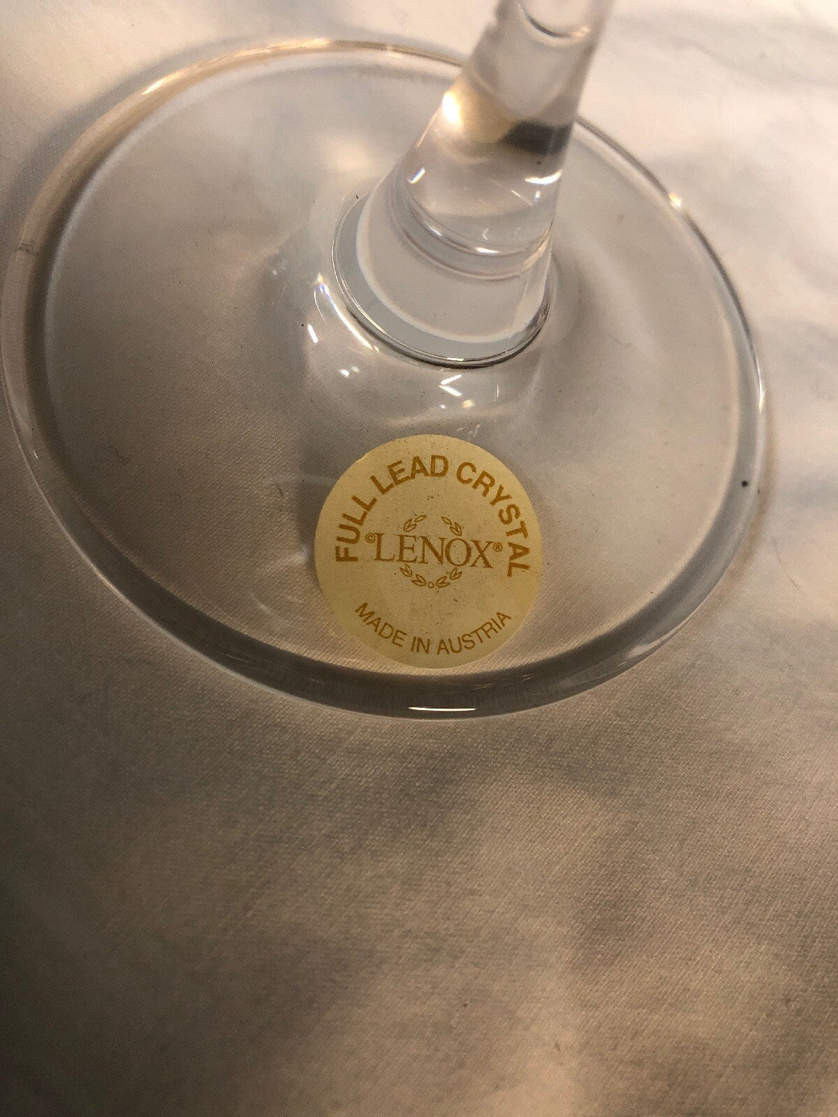 Lenox Full Lead Crystal Balloon White Wine Glass Made In Austria Lot Of 21