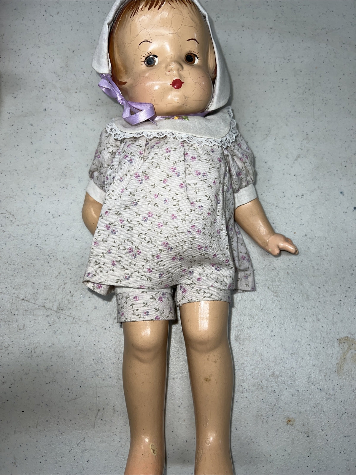 13” Rare Antique Effanbee Patsy Doll Composition Painted Face 0