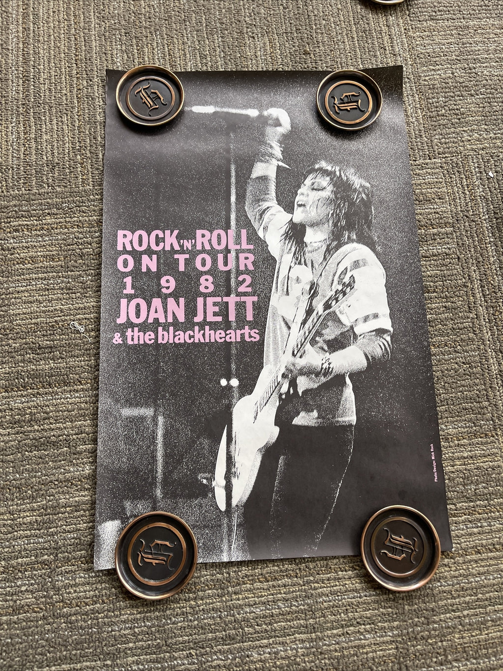 #198 1982 JOAN JETT AND THE BLACKHEARTS  WORLD TOUR Record Store Promo Poster0