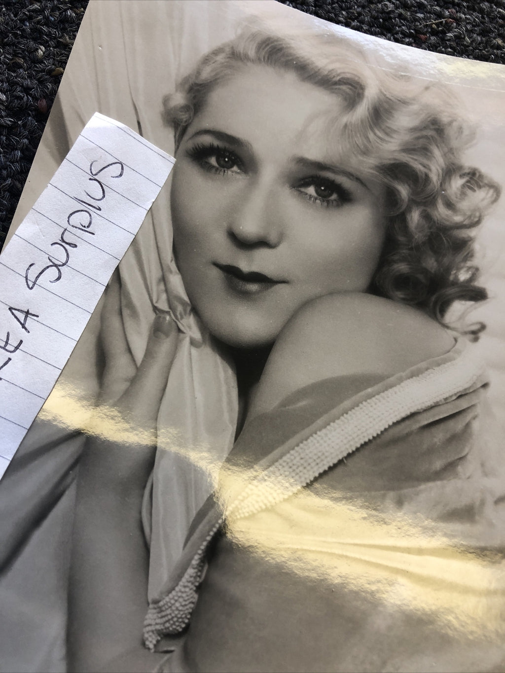 RARE Original Photo Of MARY PICKFORD 7.5”x5”5