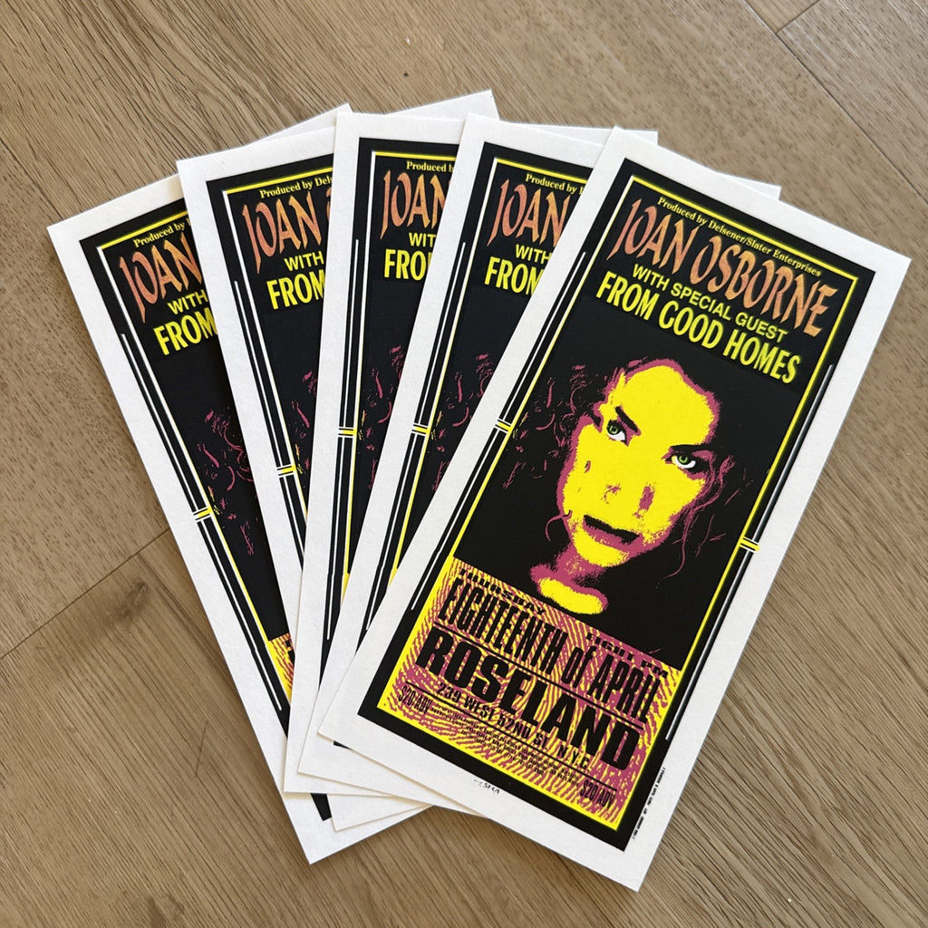 JOAN OSBORNE W/ FROM GOOD HOMES MARK ARMINSKI HANDBILL FLYER ROSELAND NYC LOT0