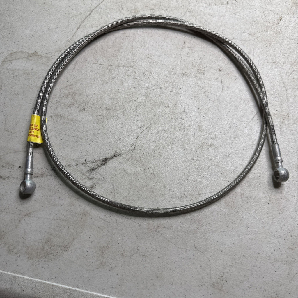 Vintage Earls 54” Stainless Steel Braided Hoses w/ Banjo Fittings Scta Racing1