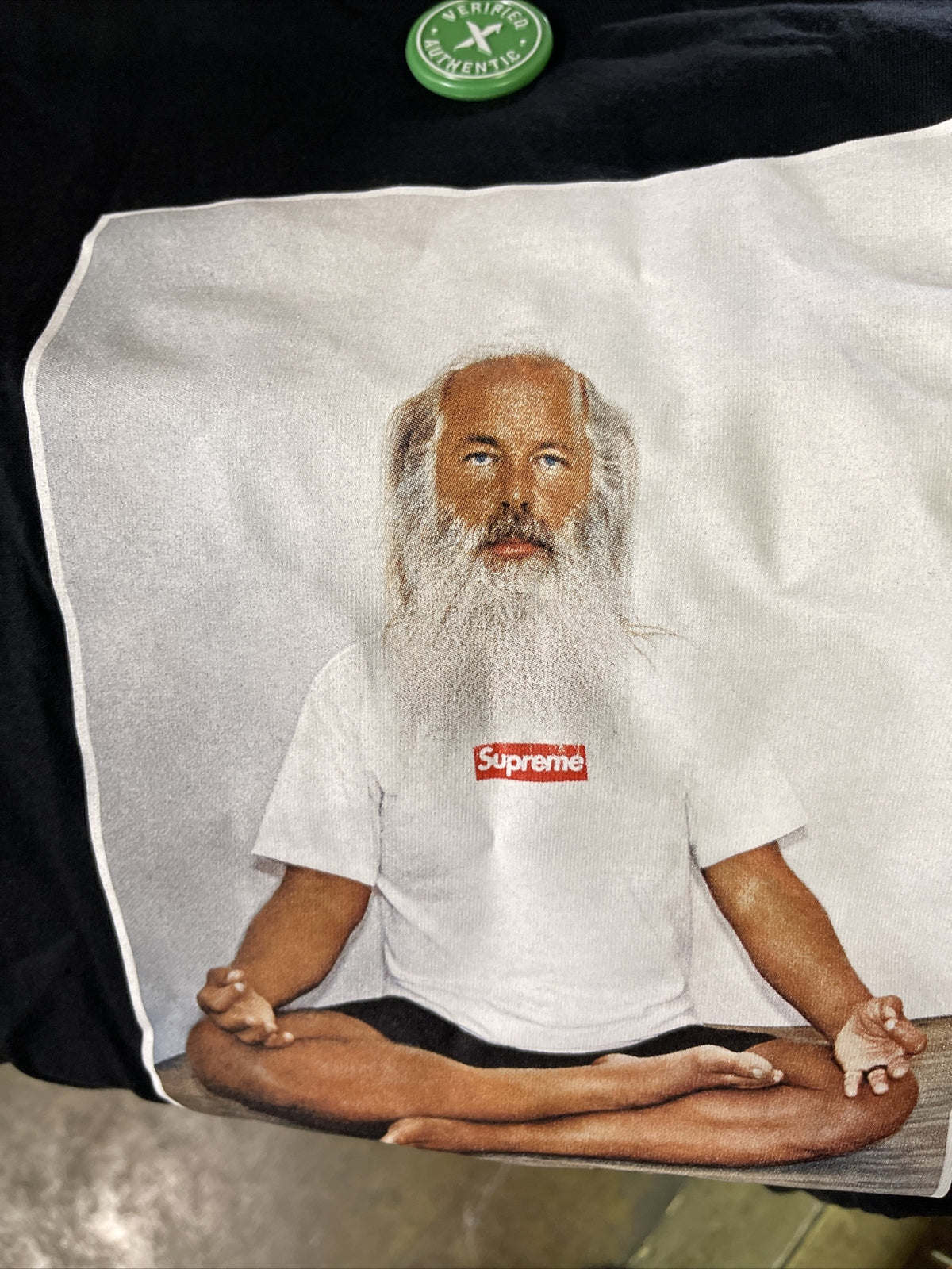 Supreme Rick Rubin Photo Graphic Short  Sleeve Black Tee T-Shirt Sz medium3