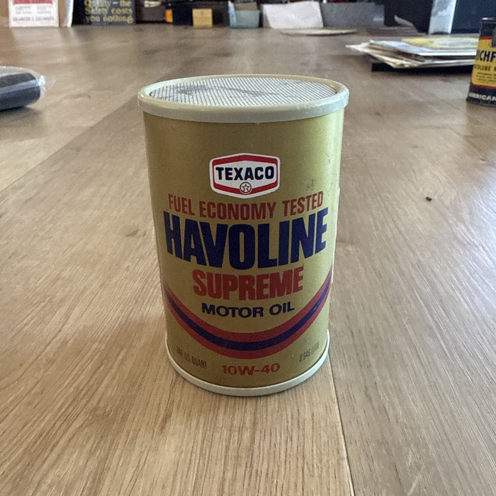 Vintage Texaco Havoline Supreme Motor Oil Can AM Transistor Radio Novelty0