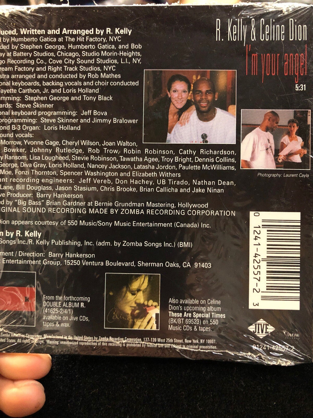 Rare VTG Celine Dion & R. Kelly "I'm Your Angel" - CD Single Music2