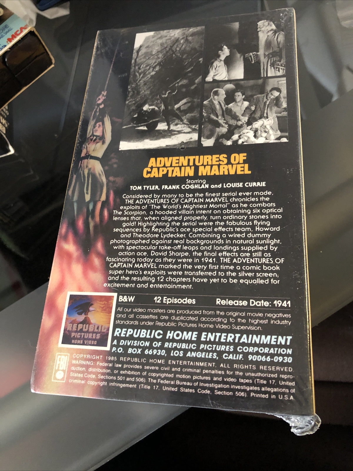 Adventures of Captain Marvel - 12 Episodes (VHS) 1941 with Tom Tyler2