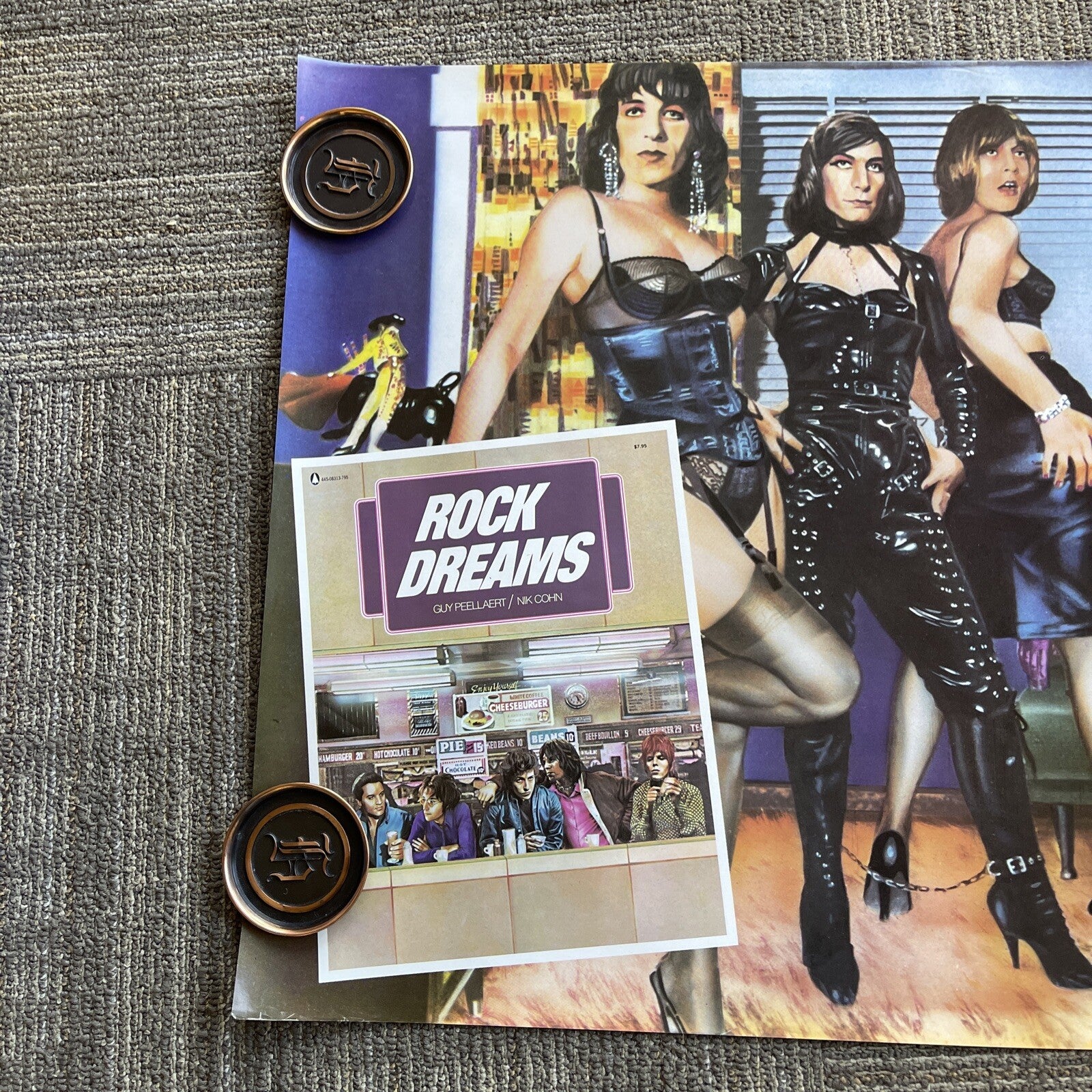 #170 1973 Rock Dreams by Guy Peelaert Nik Cohn Book Promo Poster Drag1