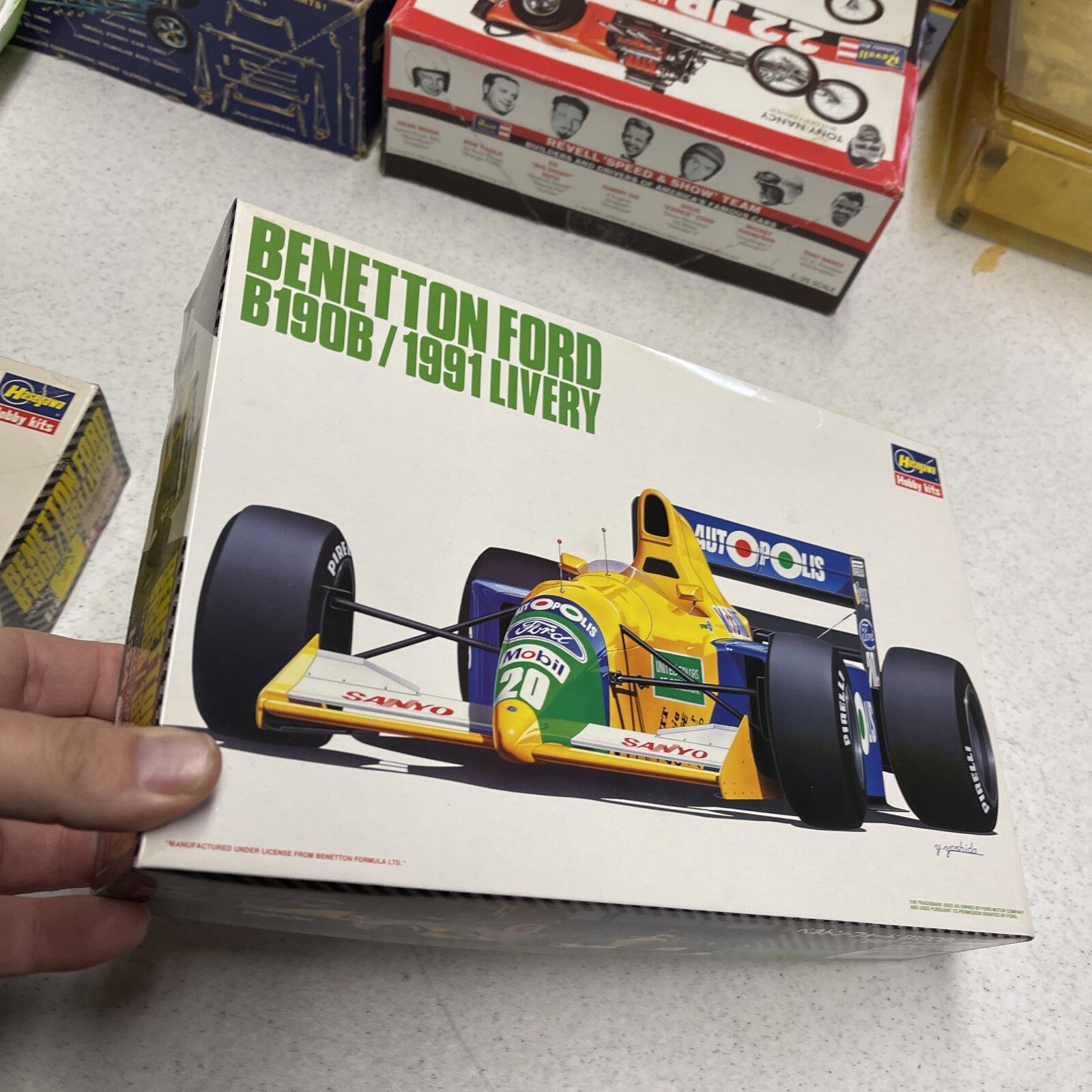 Benetton Ford B190B 1991 Livery 1:24 Scale Model Kit Hasegawa Unbuilt2