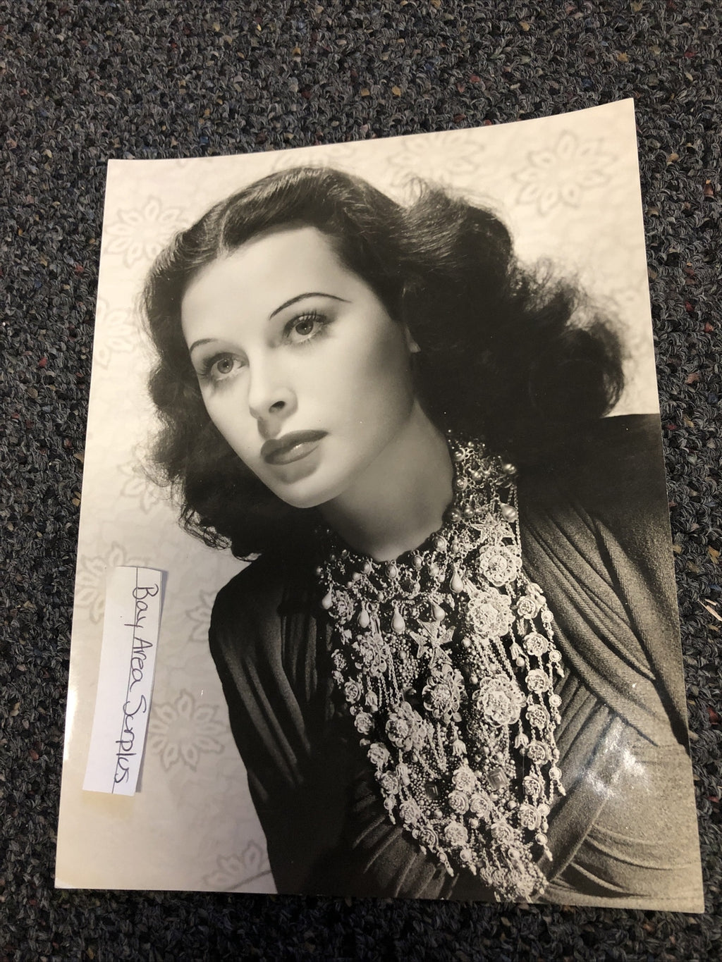 Rare Original Unpublished Photo Of Hedy Lamarr Glamour Shot 9”x6.5”0