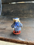 Vintage Miniature Dollhouse Art Doll 2” Hand Painted Detailed Rare0
