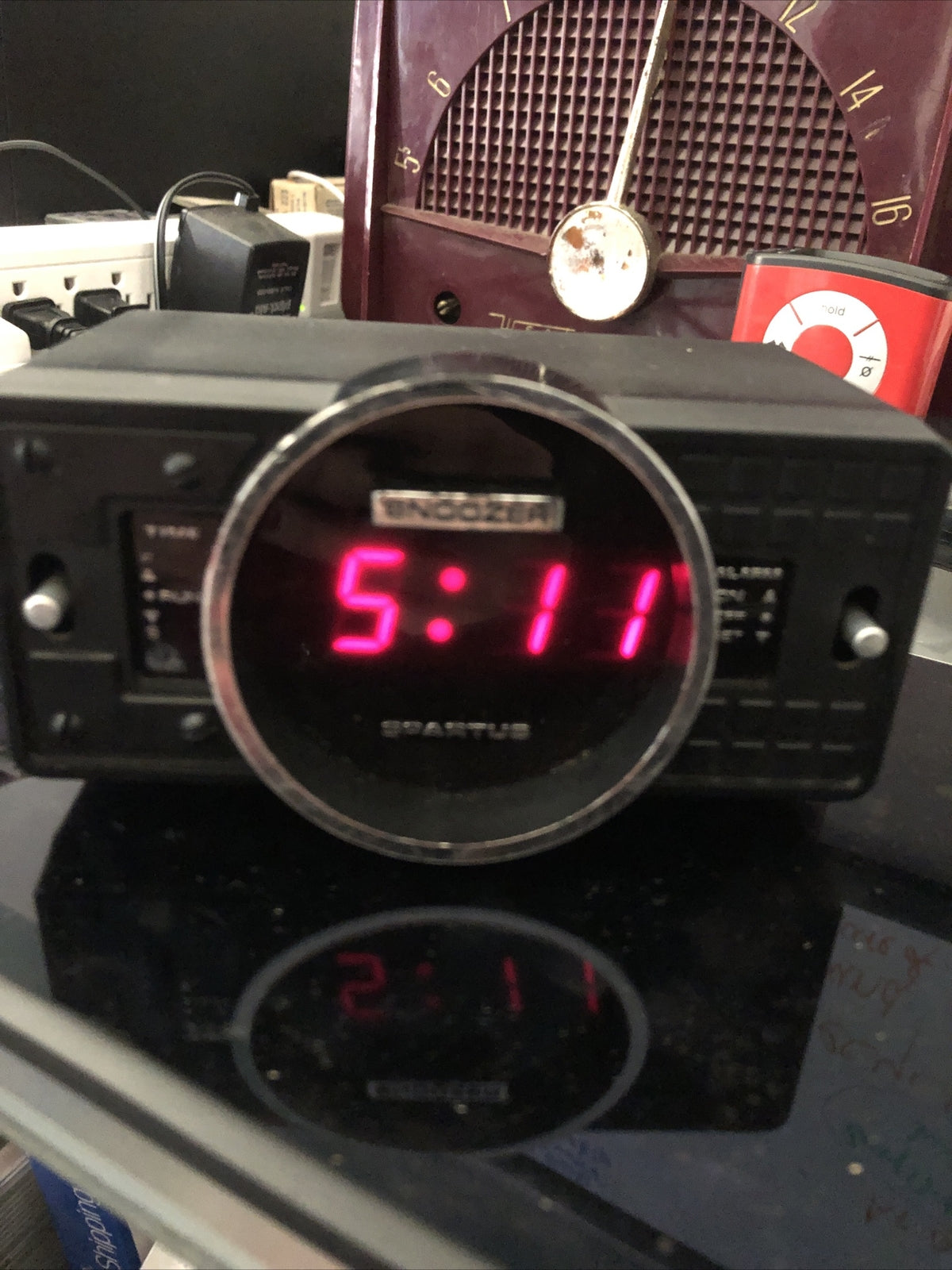 VINTAGE SPARTUS SNOOZER ALARM CLOCK  ELECTRIC MODEL0