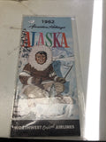 1962 Travel Brochure Northwest Orient Airlines Airventure Holidays Alaska Totem0
