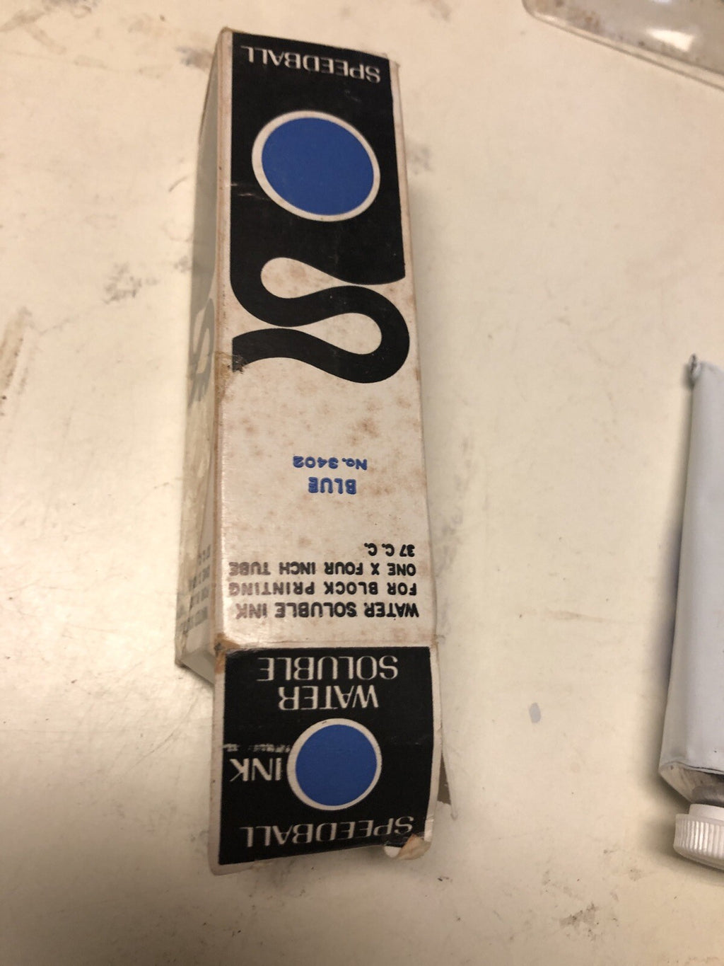 Speedball Block Printing Ink Oil Base Vintage NEW Made in US Blue5