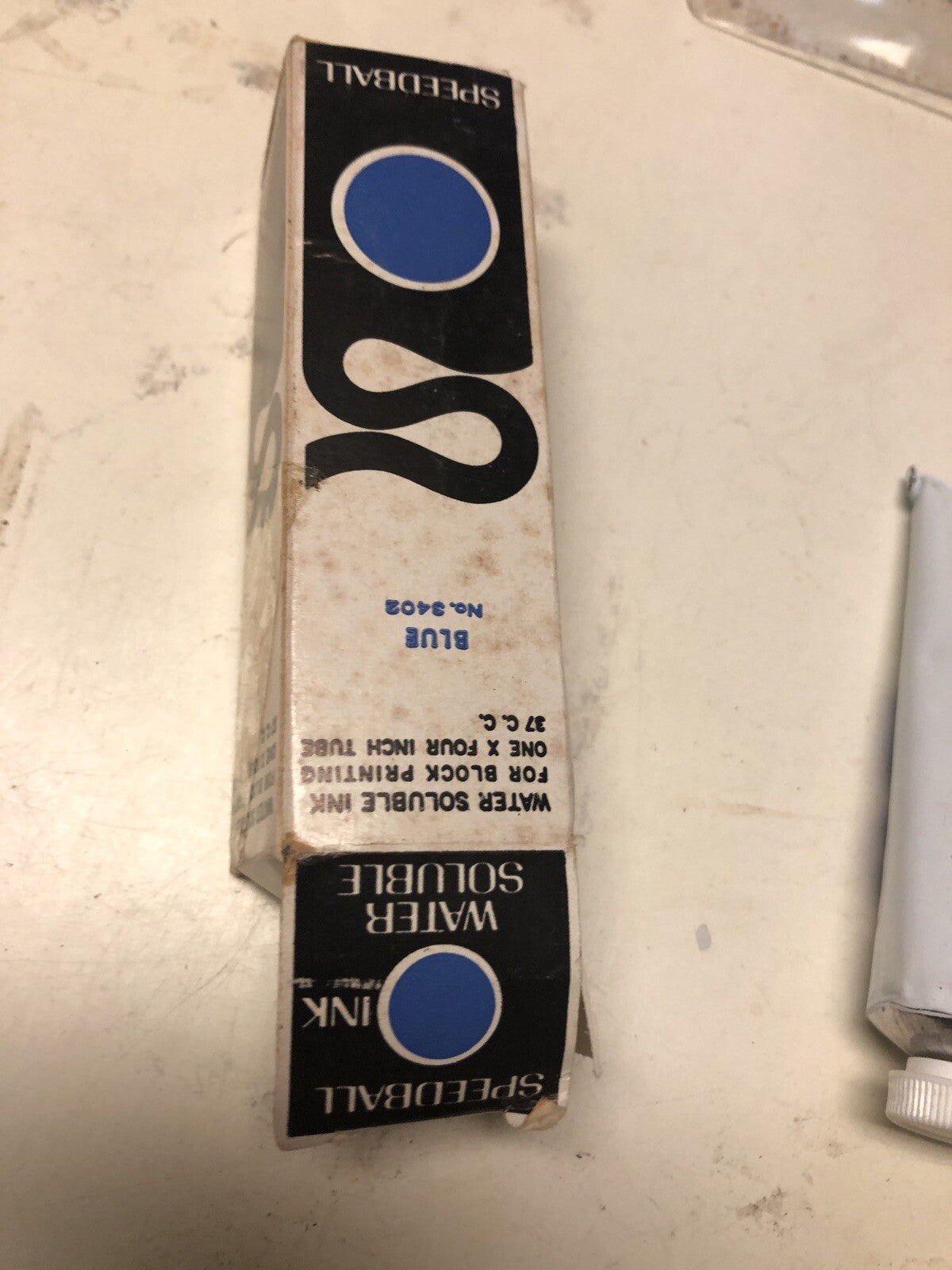 Speedball Block Printing Ink Oil Base Vintage NEW Made in US Blue5