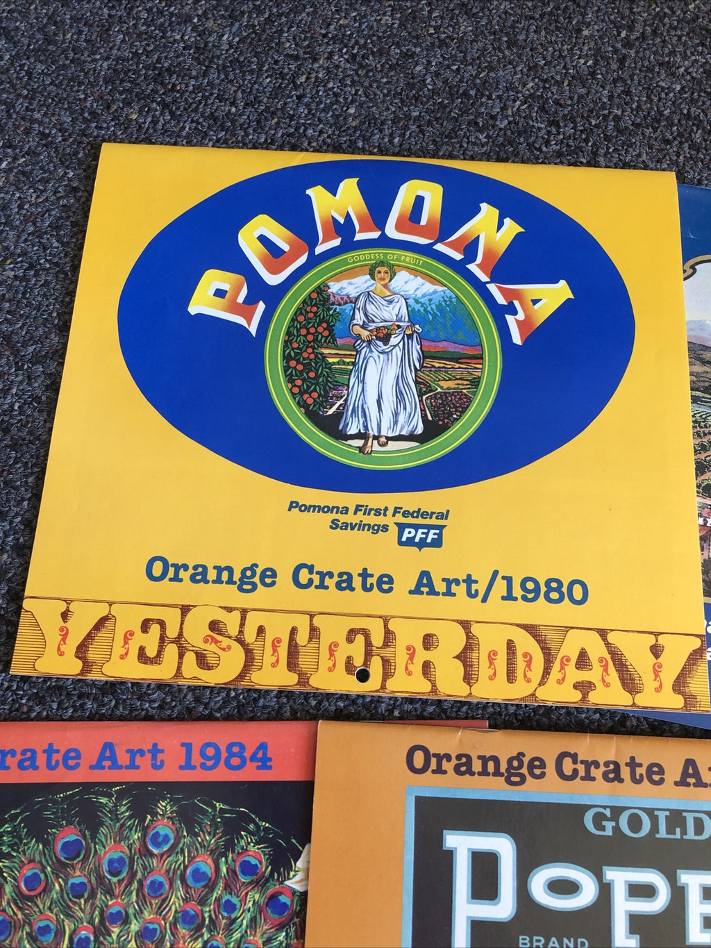 Lot Of 10 Pomona First Federal Savi Orange Crate Art Calendars 1980-19891