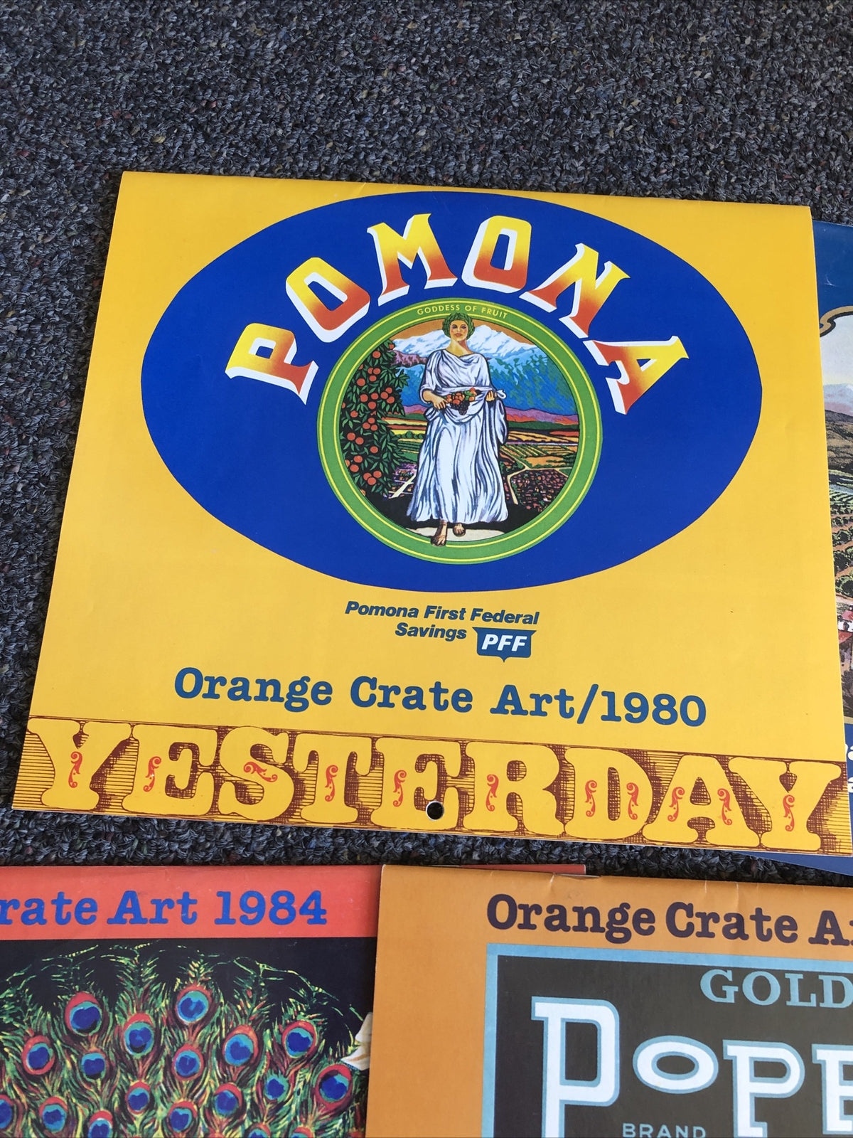 Lot Of 10 Pomona First Federal Savi Orange Crate Art Calendars 1980-19891