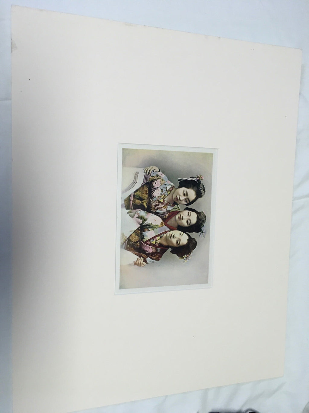 Vintage Asian Art Print , 3 Women In Kimonos2