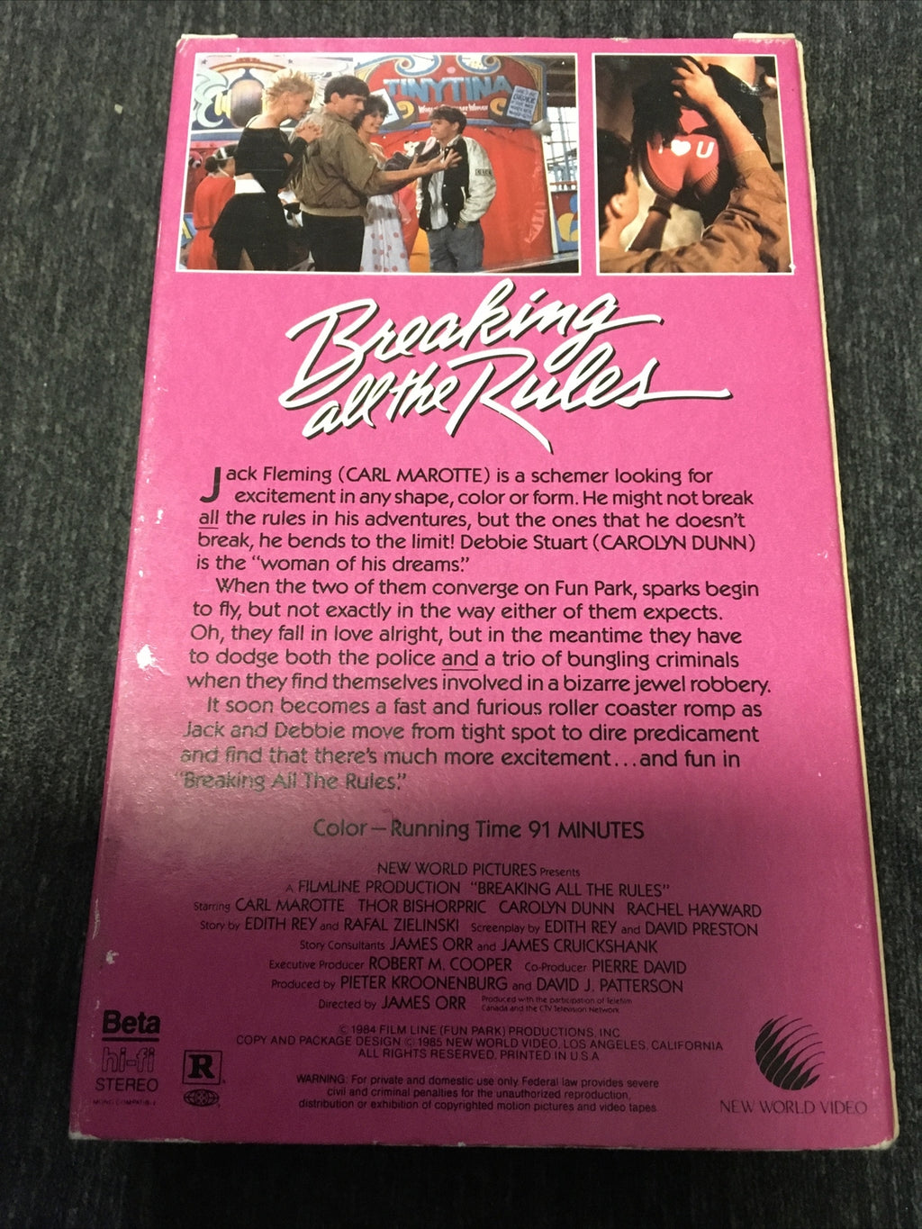 Vintage Breaking All The Rules Beta Not VHS Comedy 1984 New World Video4