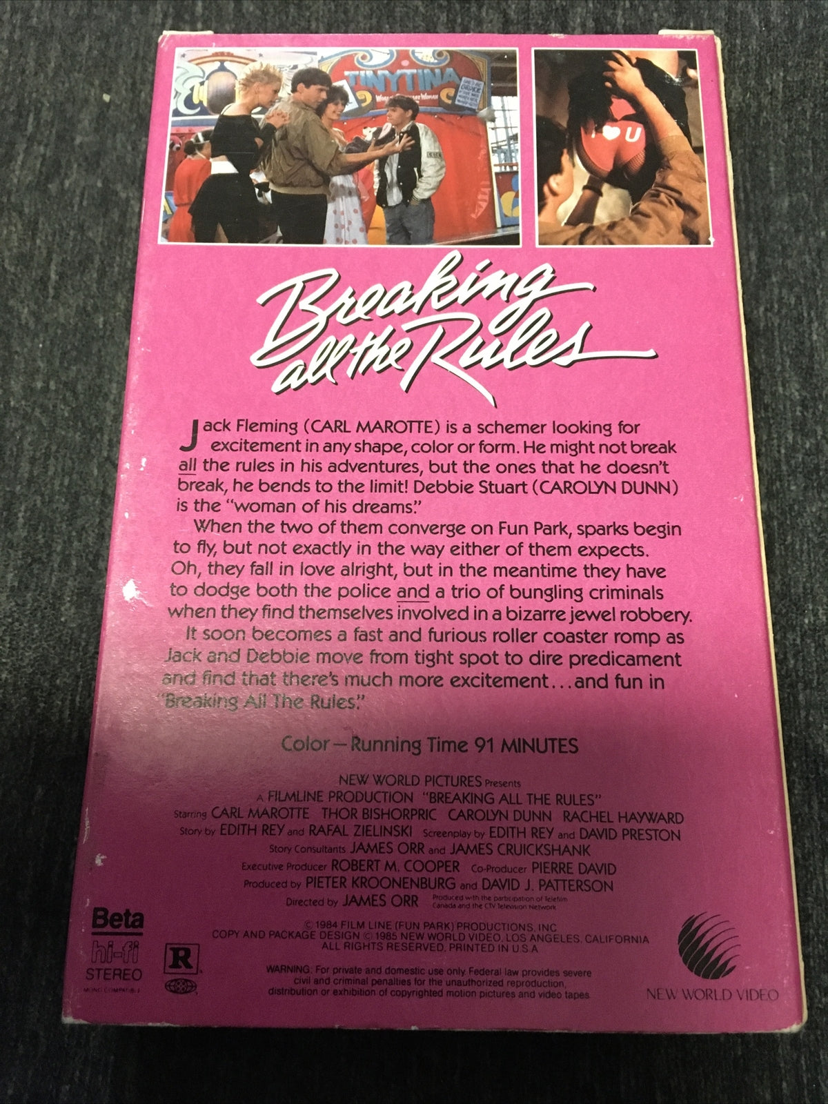 Vintage Breaking All The Rules Beta Not VHS Comedy 1984 New World Video4