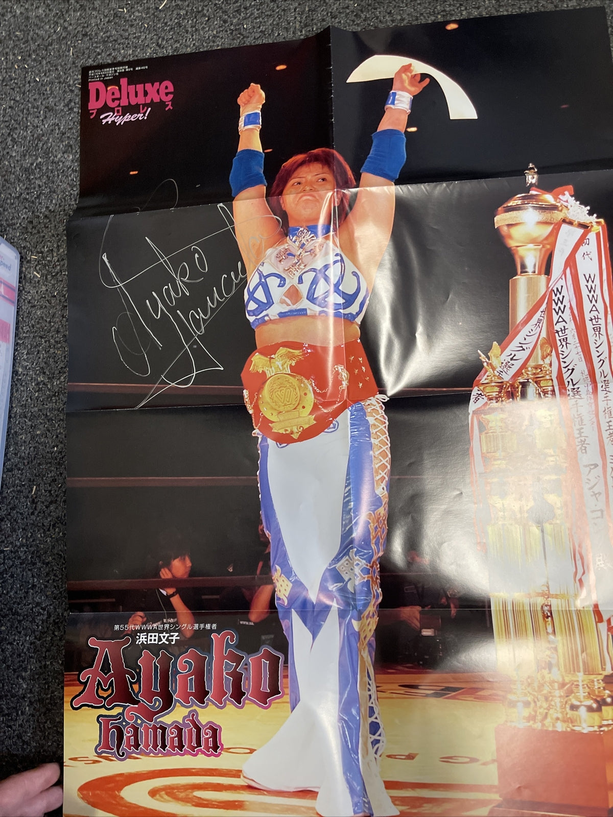 Early Career Ayako Hamada Signed Poster AAA Pro Wrestling Autograph WWE Japanese3