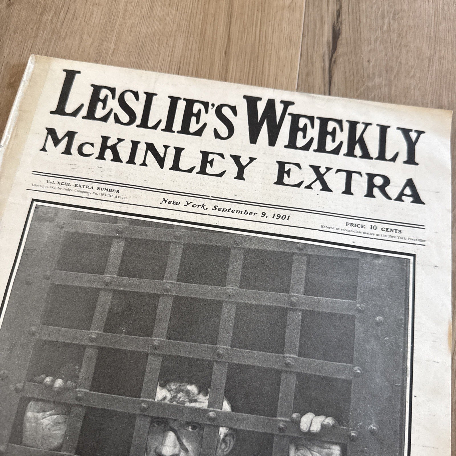Leslie's Weekly McKinley Extra Sept 9 1901 First Photo Assassin Leon Czolgosz1