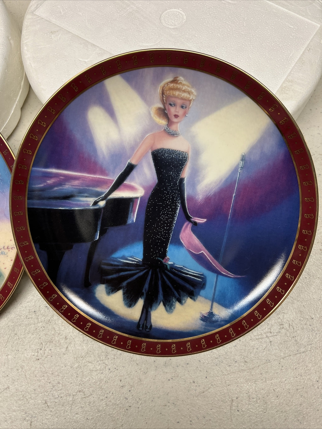 1960 Barbie Solo In The Spotlight, Prom Fashion Barbie, Danbury Mint Plates Rare3