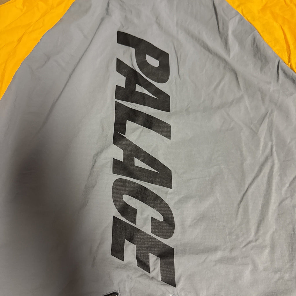 Palace X Adidas Orange Grey Shell Hooded Jacket Size Medium5