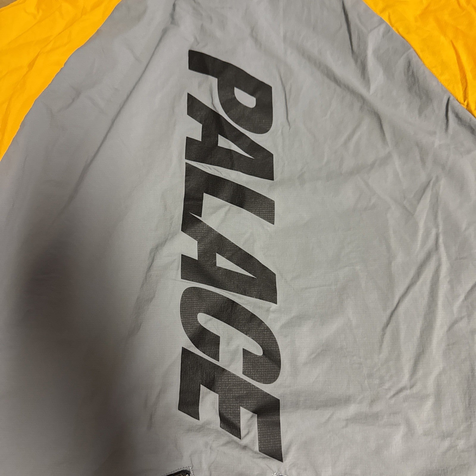 Palace X Adidas Orange Grey Shell Hooded Jacket Size Medium5