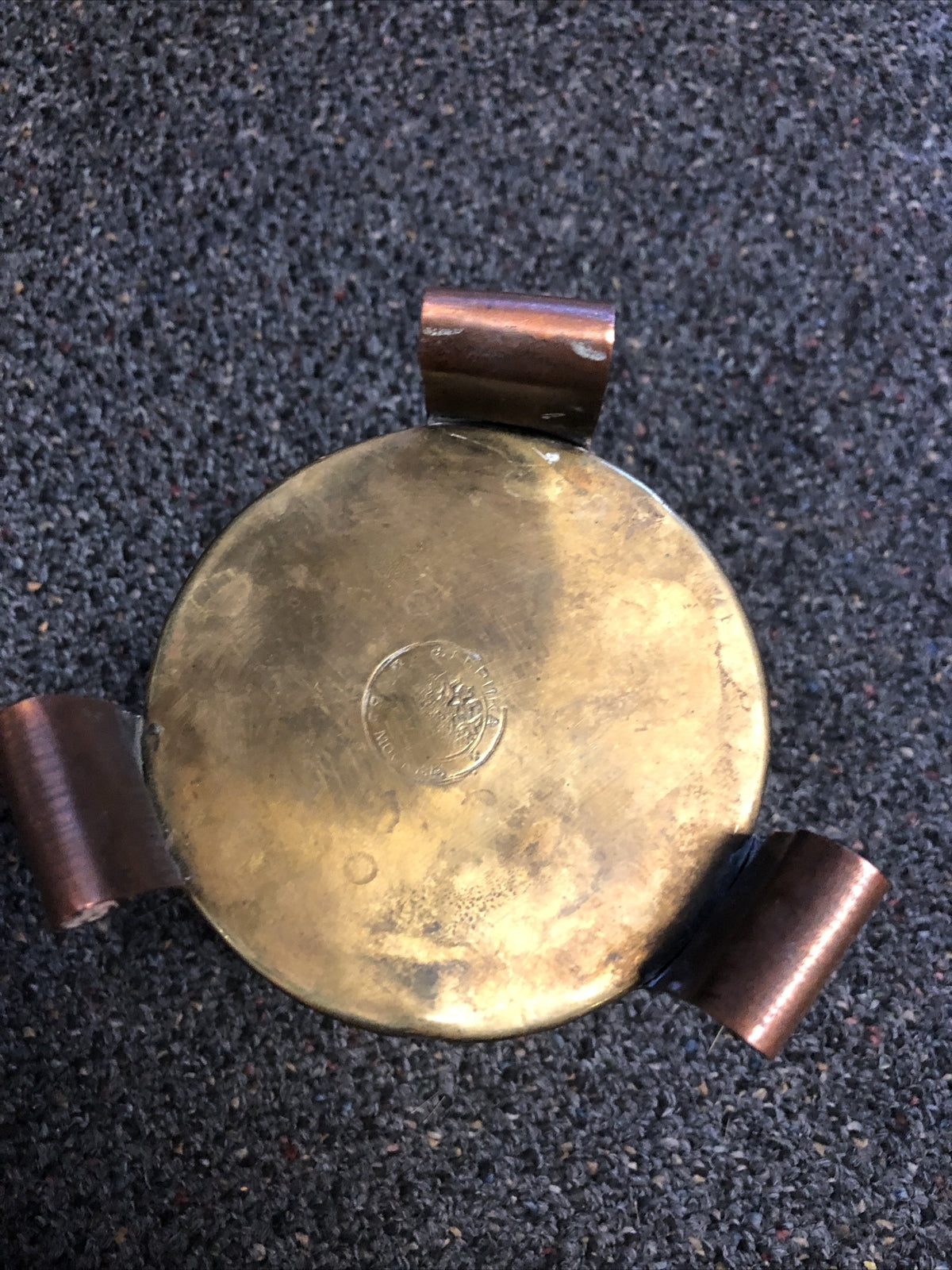 Vintage Hand Hammered Brass Copper Pot Urn Planter 5.5”x4.5”3