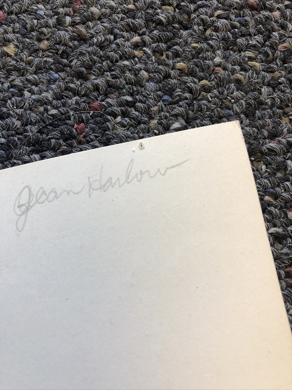 RARE Original Vintage Photo Of JEAN HARLOW Unpublished 9”x7.5”9