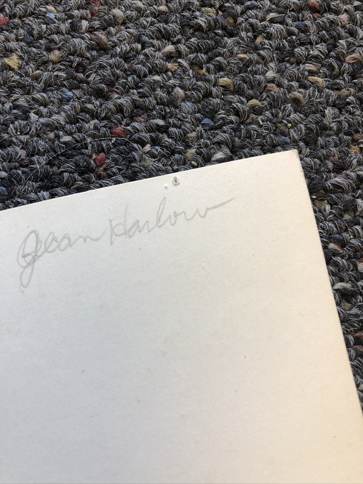 RARE Original Vintage Photo Of JEAN HARLOW Unpublished 9”x7.5”9