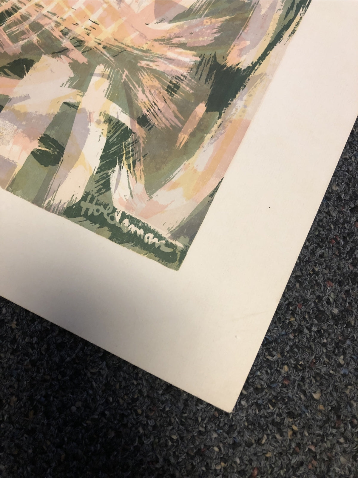 Robert Holdeman Signed Art Work Numbered 19/46 Measures 20”x13”5