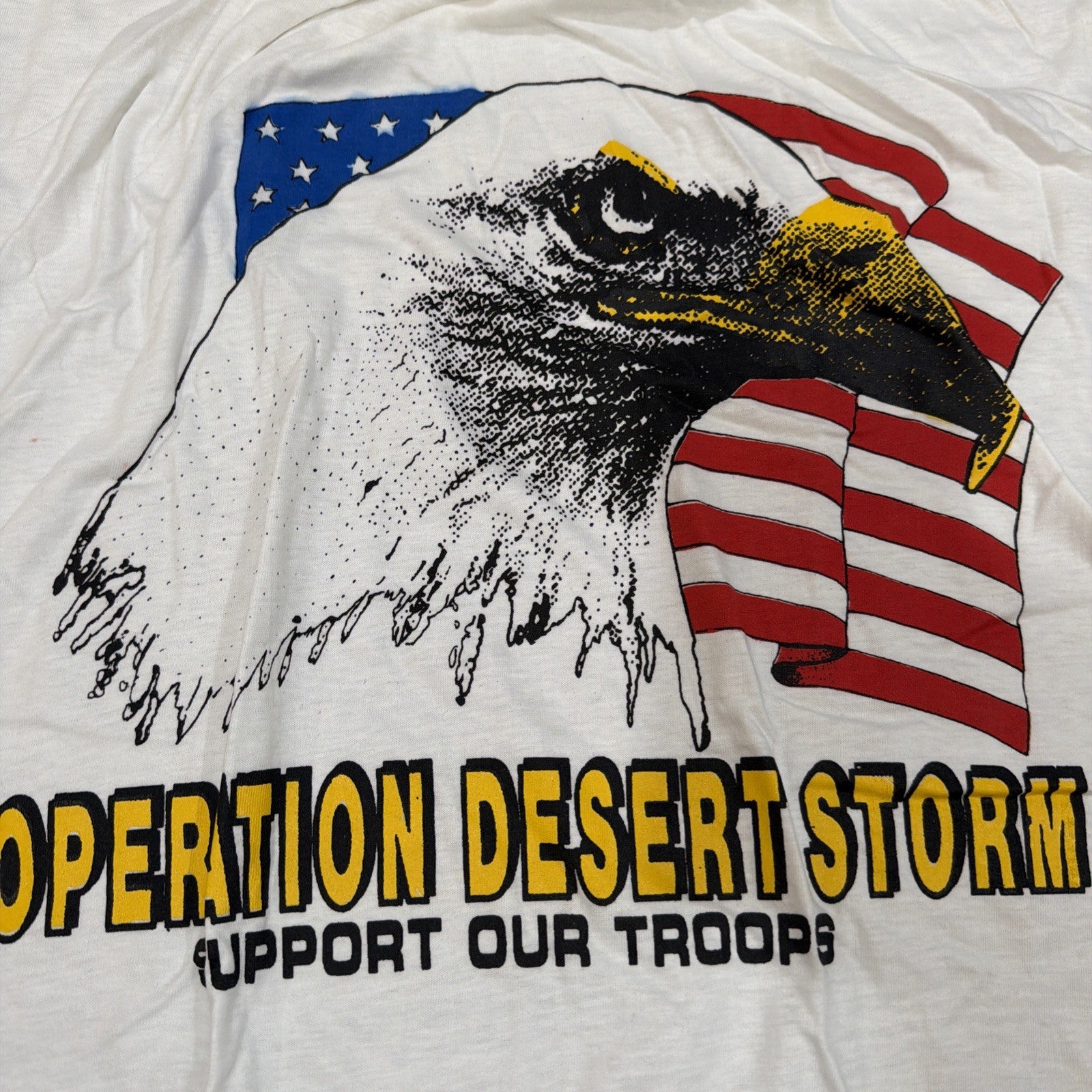 Vintage 90's Operation Desert Storm Middle East Tour Shirt Single Stitch Size XL1