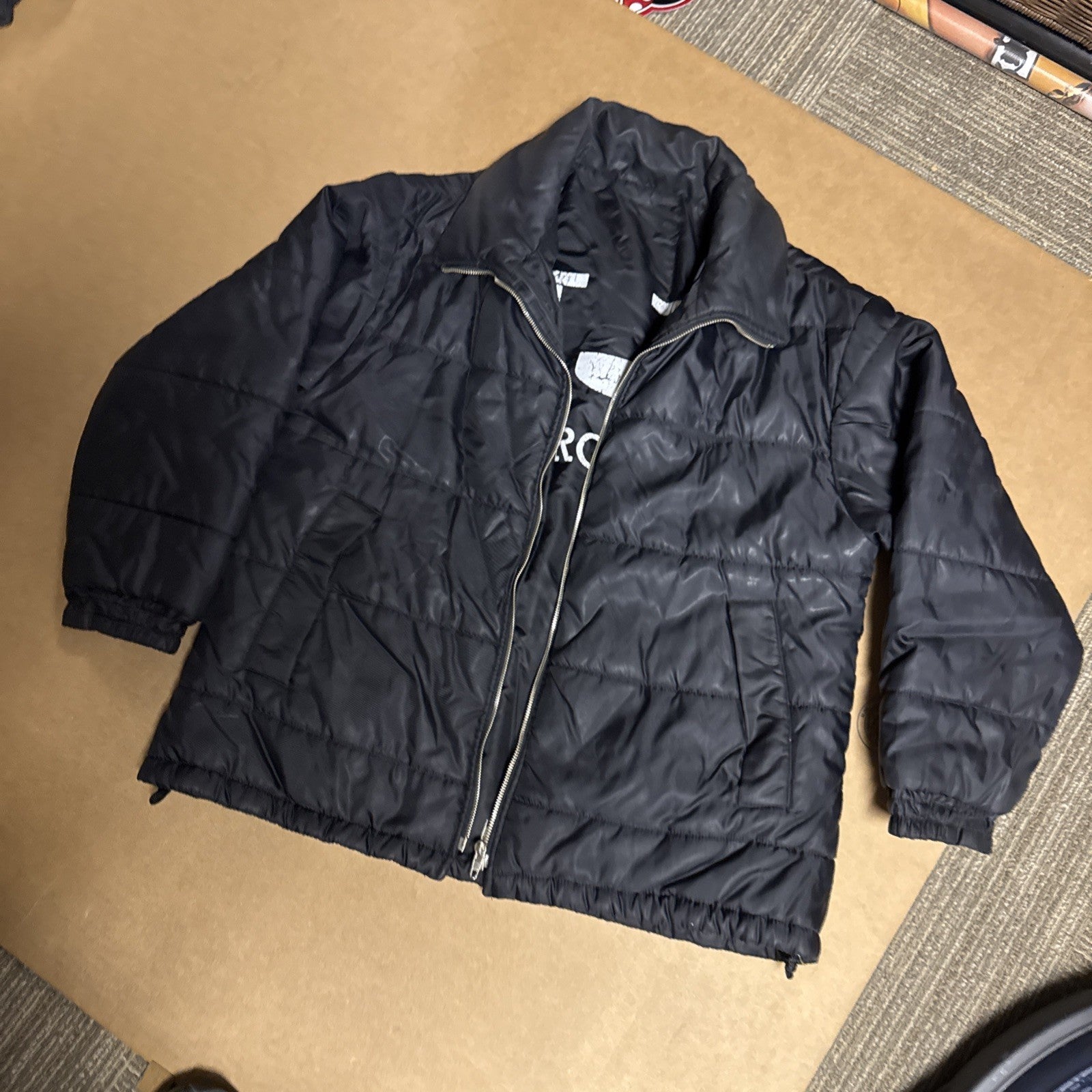 Vintage Iceberg Black Puffer Jacket2