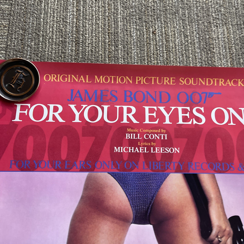 #196 1981 James Bond Sheena Easton Record Promo Poster 24x36 For Your Eyes Only6