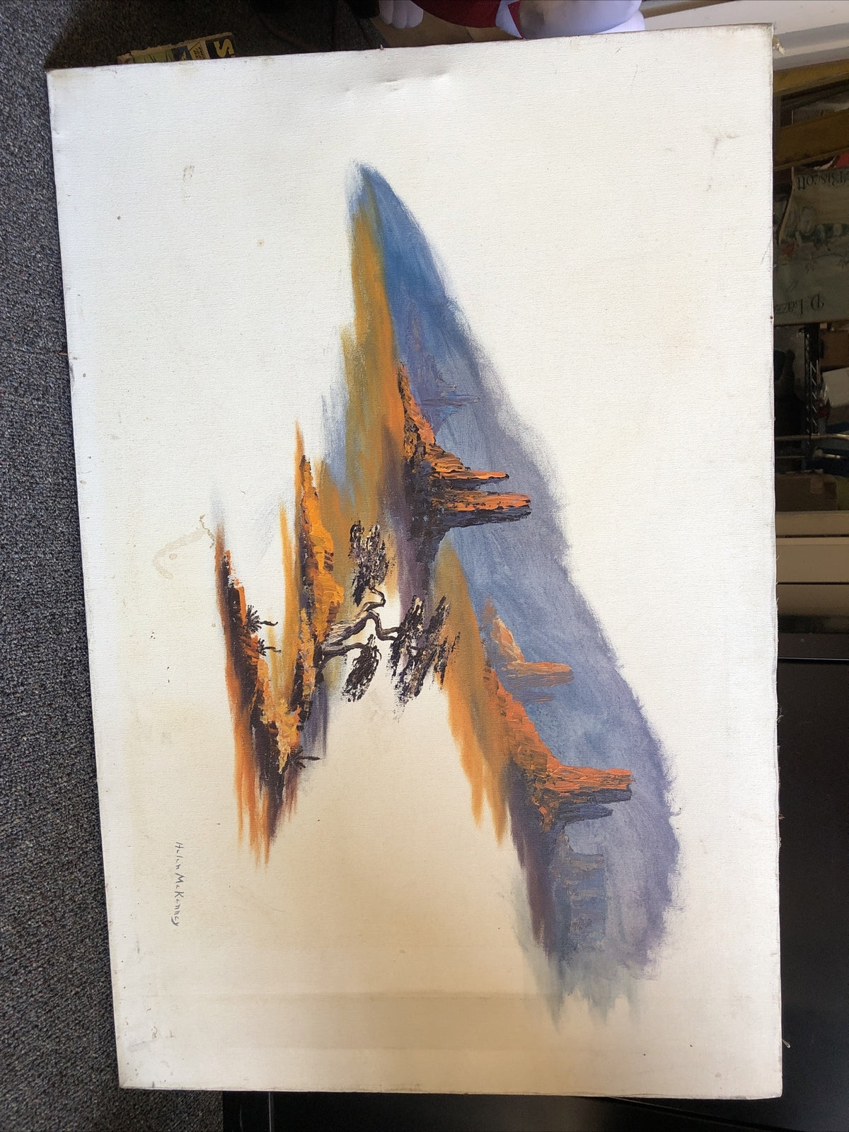 Beautiful Impasto Painting Signed "Helen McKenney"! 36” X 24”0