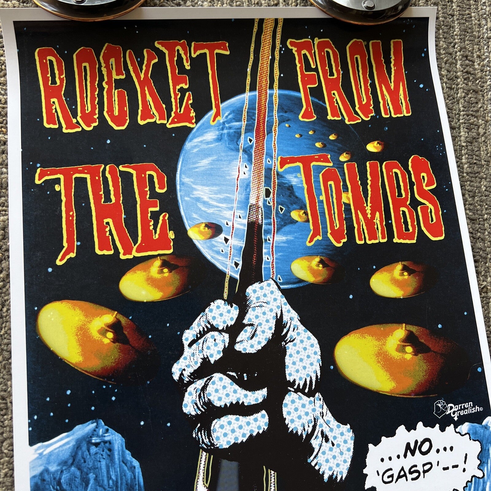 Rocket From the Tombs Concert Poster Pop Art,  Live in Los Angeles CA 20035