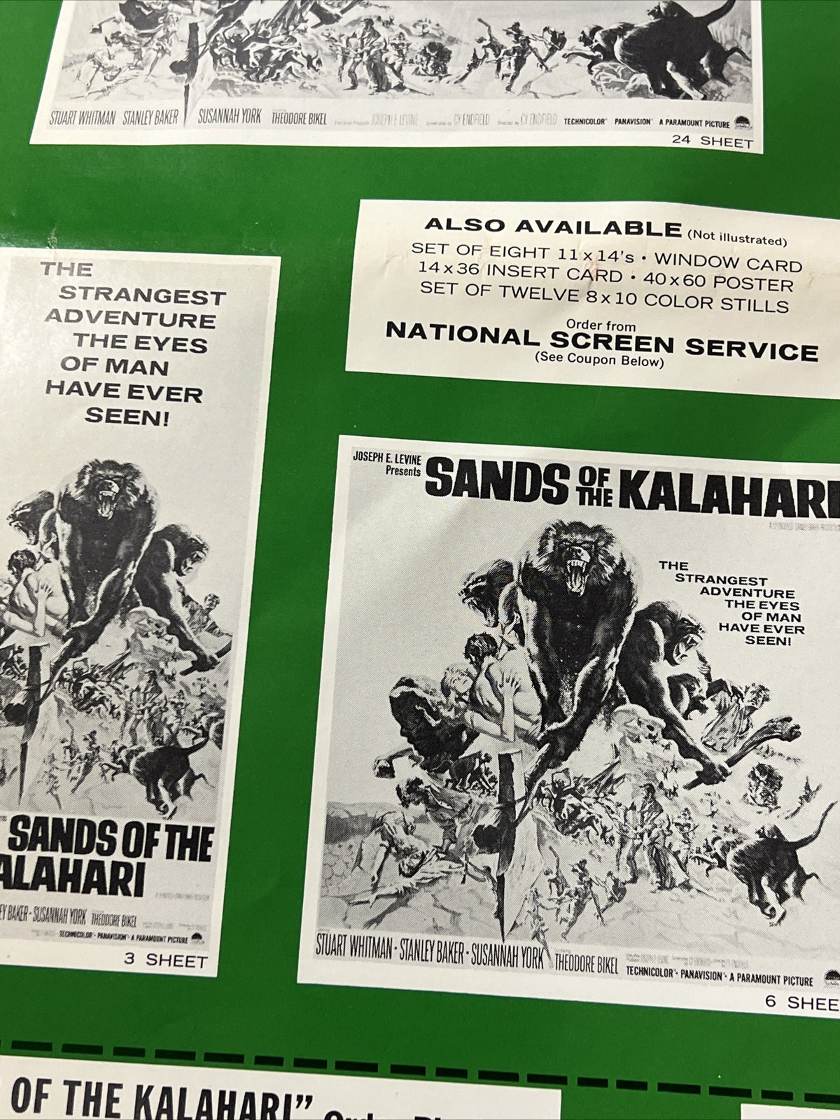 Vintage Movie Pressbook Sands of the Kalahari Paramount Pictures 1965 Film 6