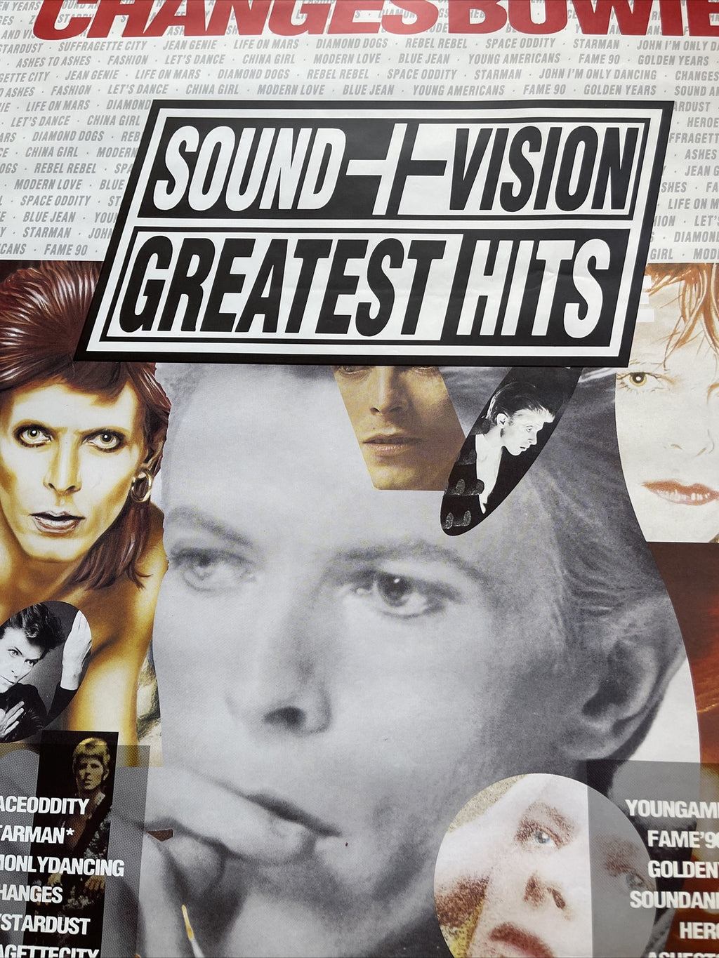 #184 DAVID BOWIE- 1990 Changes Record  Subway Promo Poster Rare 40” X 60”4