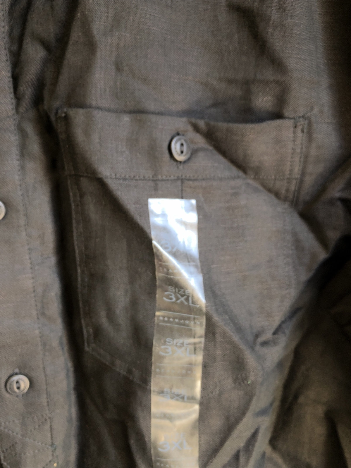 Sean John Black Short Sleeve Button Up NOS Size 3XL2