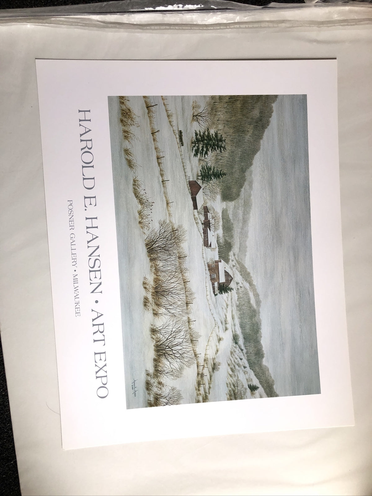 1984 Harold E. Hansen- Art Expo Posner Gallery print poster 28”X22”0