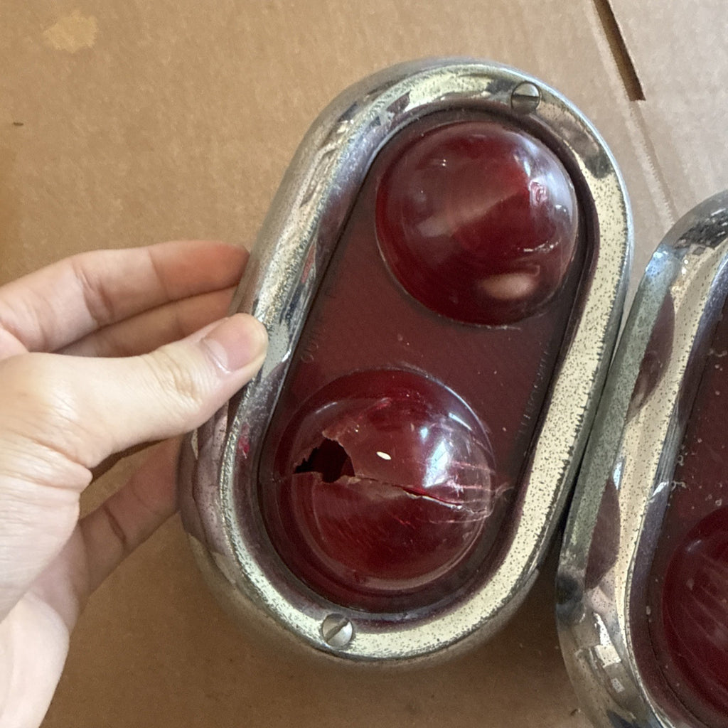 1950 1951 1952 Buick Tail Lights Housing Assembly Pair Genuine Used1