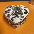 Antique Qianlong 18th Mandarin Rose Porcelain Heart ️ Bowl Chinese Signed0