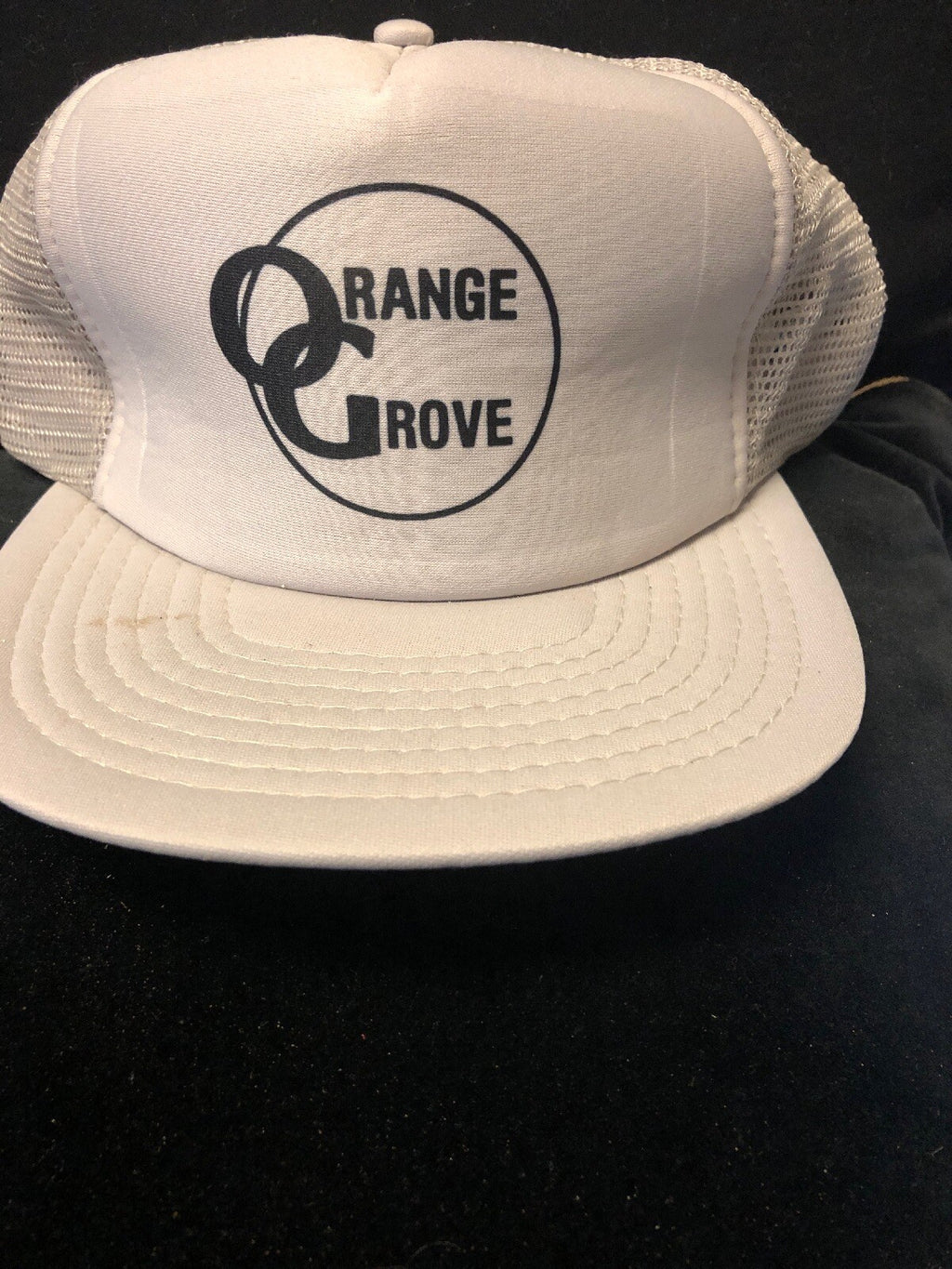 Orange Grove trucker hat Snapback Gray NWOT0